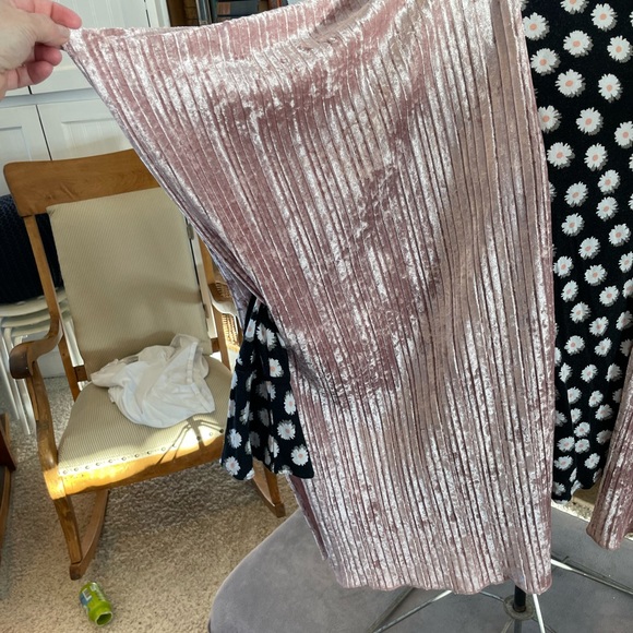 NWT Francesca OS pink velvet drape shawl vest open front kimono - Picture 6 of 9